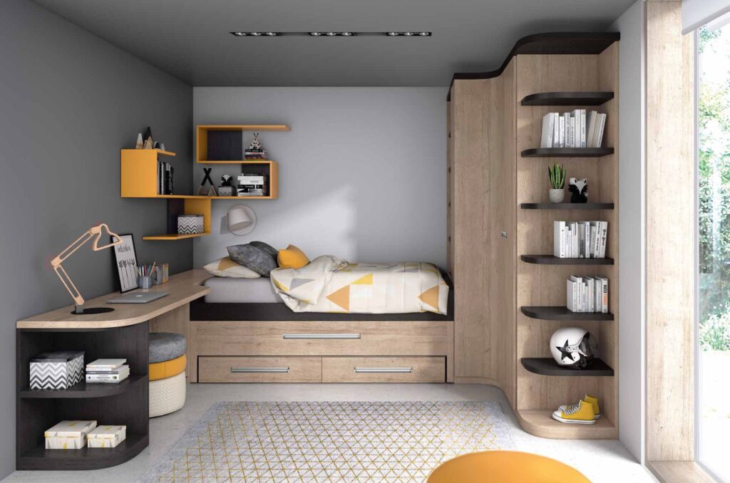 Dormitorio juvenil START Q6 - Muebles Industria - Barcelona ✓
