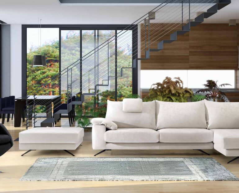 Sofa y cheslongue moderno Dvn Divani Star Bimba