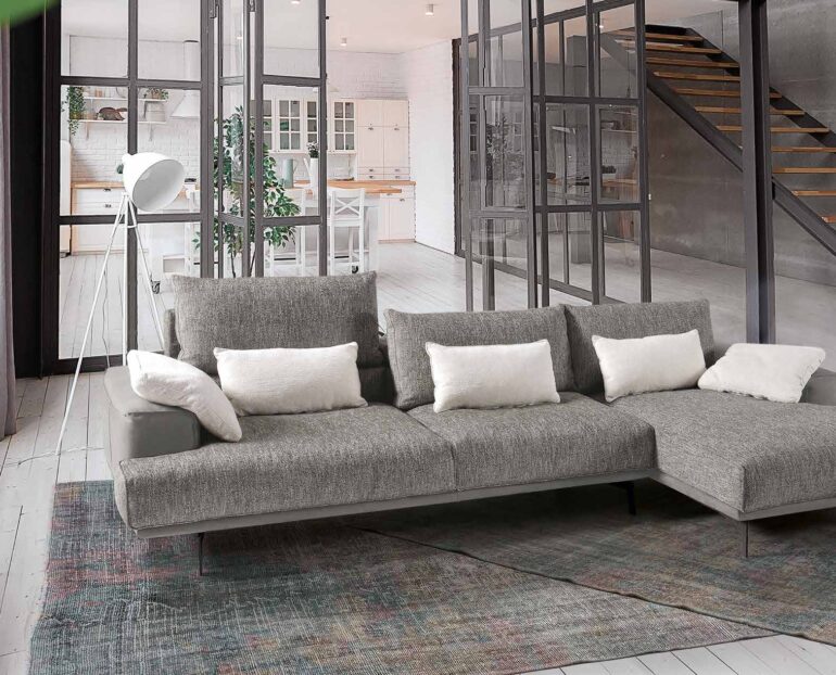 Sofa y cheslongue moderno Dvn Divani Star Tousi 1