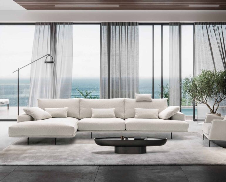 Sofa y cheslongue moderno Dvn Star Valenciaga