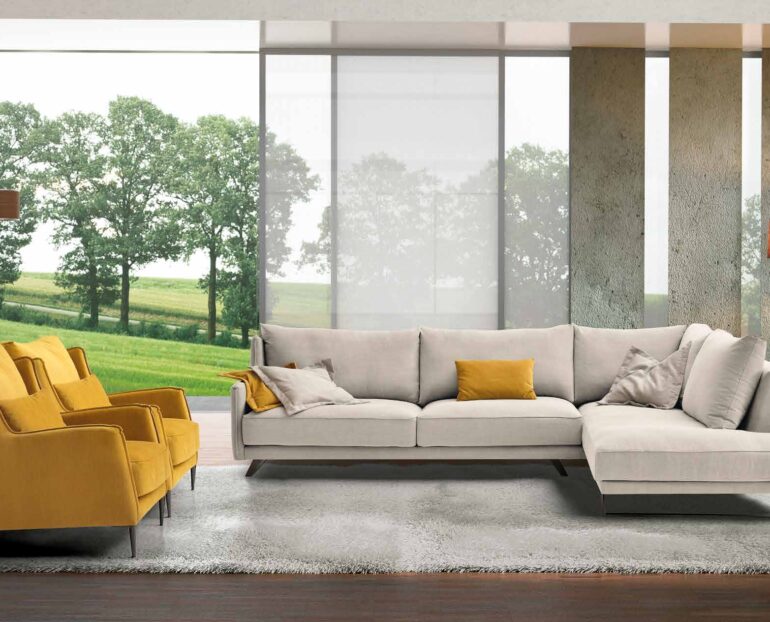Sofa y cheslongue moderno Dvn Divani Star Pradas