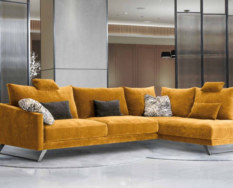 Sofa y cheslongue moderno Dvn Divani Star Cayetana